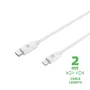 Celly USBLIGHTC2MWH Cable USB Tipo C a Lightning 2 Metros Blanco para iPhone 12/11/XR/XS/8/7