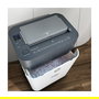 HP OneShred Auto 100CC Trituradora de Papel de Corte Cruzado Blanco, 100 Hojas, 17 L, 4.3 x 12 mm, Nivel de Seguridad P-4, para A4, con Triturador de Tarjetas, 68 dB