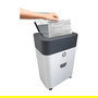 HP OneShred Auto 100CC Trituradora de Papel de Corte Cruzado Blanco, 100 Hojas, 17 L, 4.3 x 12 mm, Nivel de Seguridad P-4, para A4, con Triturador de Tarjetas, 68 dB