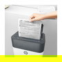 HP OneShred Auto 100CC Trituradora de Papel de Corte Cruzado Blanco, 100 Hojas, 17 L, 4.3 x 12 mm, Nivel de Seguridad P-4, para A4, con Triturador de Tarjetas, 68 dB