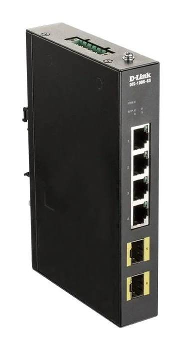 D-Link DIS-100G-6S Switch Gestionable 6 Puertos RJ-45 Gigabit 10/100/1000 SFP