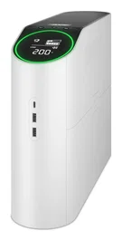 APC BGM2200B-GR UPS/SAI Back-UPS Pro Gaming 2200VA 1320W Torre Blanco, 6 Salidas (4 Schuko + 2 IEC C13), Luces RGB, Protección para Equipos