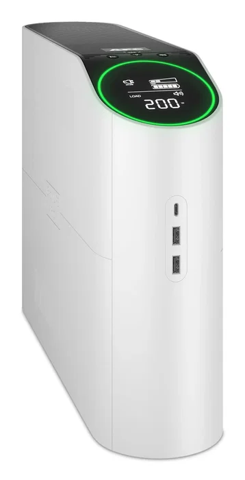 APC BGM2200B-GR UPS/SAI Back-UPS Pro Gaming 2200VA 1320W Torre Blanco, 6 Salidas (4 Schuko + 2 IEC C13), Luces RGB, Protección para Equipos