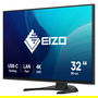 EIZO FlexScan EV3240X-BK Monitor 31.5 Pulgadas (80 cm) 4K Ultra HD IPS 3840x2160 5 ms USB-C 94W Altavoces Negocio Negro