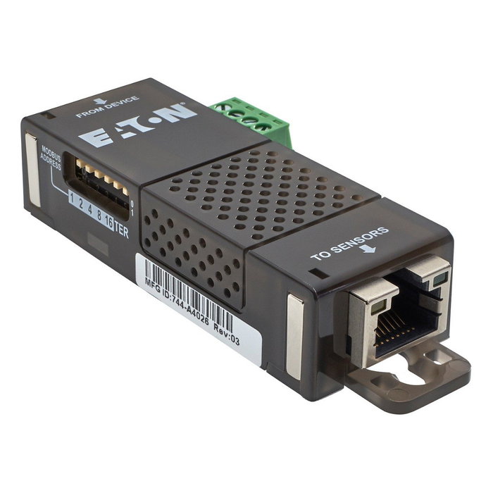 Eaton EMPDT1H1C2 - Sensor de Temperatura y Humedad Interior - Independiente, Alámbrico USB (Rango 10-90%, Alarma LED)