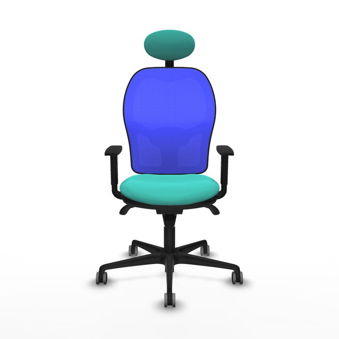 PIQUERAS Y CRESPO Silla de oficina Jorquera con mecanismo Sincro, Turquesa y Azul PIQUERAS Y CRESPO Silla de oficina Jorquera con mecanismo Sincro, Turquesa y Azul