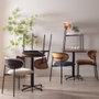 Silla Crema Tejido-Metal Salón 50 X 54 X 73,50 cm (Set de 4)