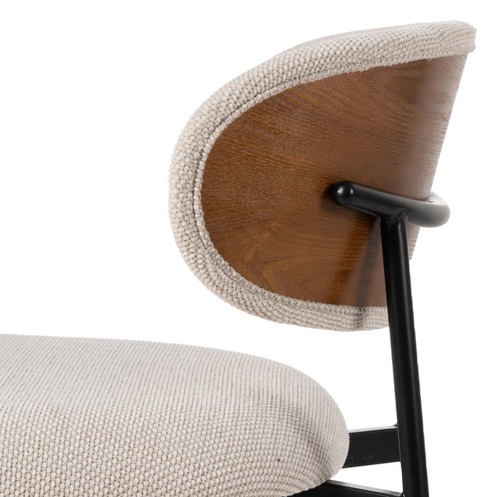 Silla Crema Tejido-Metal Salón 50 X 54 X 73,50 cm (Set de 4) Silla Crema Tejido-Metal Salón 50 X 54 X 73,50 cm (Set de 4)