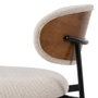 Silla Crema Tejido-Metal Salón 50 X 54 X 73,50 cm (Set de 4)