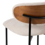Silla Crema Tejido-Metal Salón 50 X 54 X 73,50 cm (Set de 4)