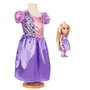 JAKKS PACIFIC Muñeca Rapunzel 38cm + Disfraz Disney Talla 4-7 años