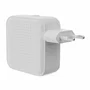 HYPER HJ1003WHWWGL Cargador de Pared GaN 70W con 2 Puertos USB-C y 1 USB-A, Power Delivery 3.0, Carga Rápida para Portátil, Smartphone, Tableta - Color Blanco