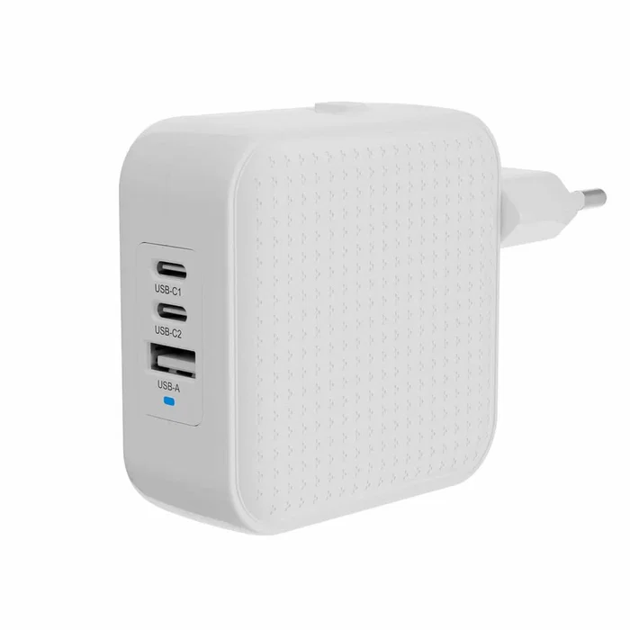 HYPER HJ1003WHWWGL Cargador de Pared GaN 70W con 2 Puertos USB-C y 1 USB-A, Power Delivery 3.0, Carga Rápida para Portátil, Smartphone, Tableta - Color Blanco HYPER HJ1003WHWWGL Cargador de Pared GaN 70W con 2 Puertos USB-C y 1 USB-A, Power Delivery 3.0, Carga Rápida para Portátil, Smartphone, Tableta - Color Blanco