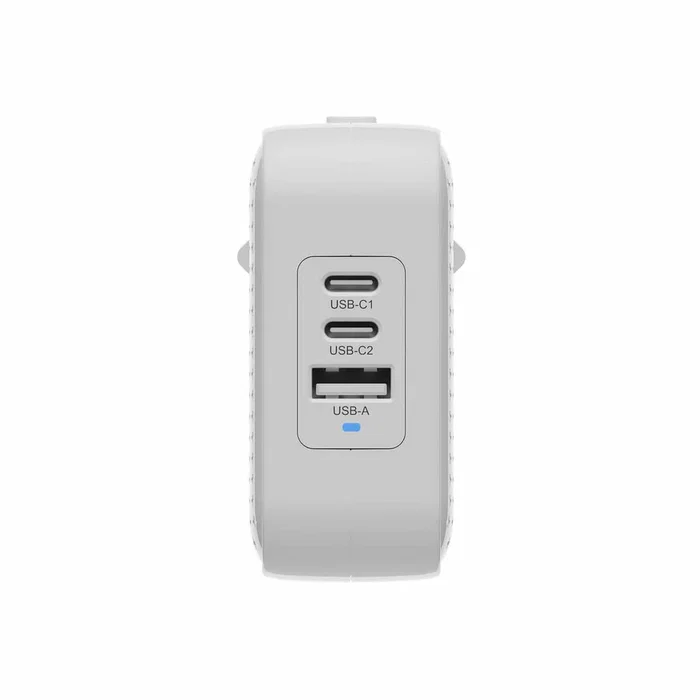 HYPER HJ1003WHWWGL Cargador de Pared GaN 70W con 2 Puertos USB-C y 1 USB-A, Power Delivery 3.0, Carga Rápida para Portátil, Smartphone, Tableta - Color Blanco HYPER HJ1003WHWWGL Cargador de Pared GaN 70W con 2 Puertos USB-C y 1 USB-A, Power Delivery 3.0, Carga Rápida para Portátil, Smartphone, Tableta - Color Blanco