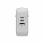 HYPER HJ1003WHWWGL Cargador de Pared GaN 70W con 2 Puertos USB-C y 1 USB-A, Power Delivery 3.0, Carga Rápida para Portátil, Smartphone, Tableta - Color Blanco