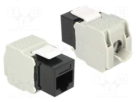 DeLOCK 86340 Módulo Keystone RJ45 LSA Cat.6 UTP negro