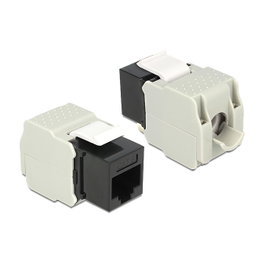 DeLOCK Módulo Keystone RJ45 LSA Cat.6 UTP negro 86340