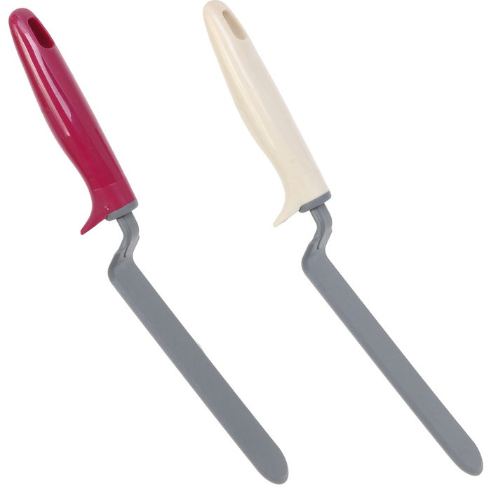 Cook Concept Espátula Larga 33 cm Antirayaduras y Resistente al Calor para Tortitas y Crêpes 3.5x6 cm - Colores Surtidos