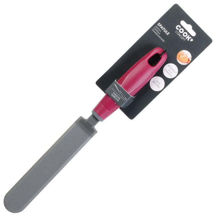 Cook Concept Espátula Larga 33 cm Antirayaduras y Resistente al Calor para Tortitas y Crêpes 3.5x6 cm - Colores Surtidos