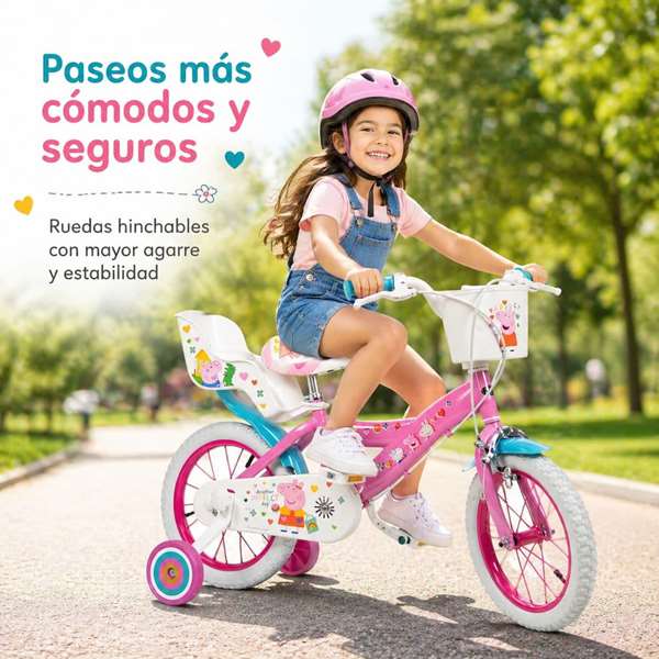 Toimsa Bicicleta Peppa Pig Rosa 14" (4/6 años)