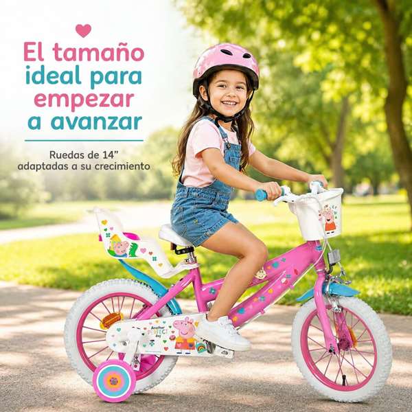 Toimsa Bicicleta Peppa Pig Rosa 14" (4/6 años)
