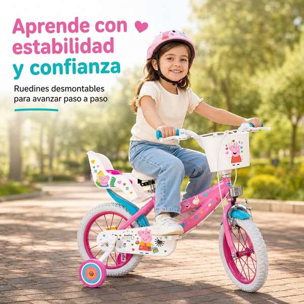 Toimsa Bicicleta Peppa Pig Rosa 14" (4/6 años)