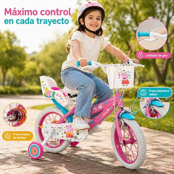 Toimsa Bicicleta Peppa Pig Rosa 14" (4/6 años)
