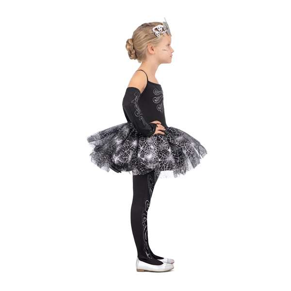 My Other Me Disfraz Bailarina Esqueleto con Tiara, Vestido, Mitones y Mallas Talla 7-9 Años My Other Me Disfraz Bailarina Esqueleto con Tiara, Vestido, Mitones y Mallas Talla 7-9 Años