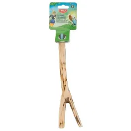 Tyrol Percha de Rama para Pájaros TYR3281018691016, Accesorio de Madera Natural, Tamaño L 30cm