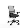 PIQUERAS Y CRESPO Silla de oficina Haches con mecanismo Sincro/Traslack, Negro/Gris