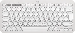 Logitech Logitech Teclado Inalámbrico Pebble Keys 2 K380s Blanco Qwerty Bluetooth Logi Bolt 279x124x16mm