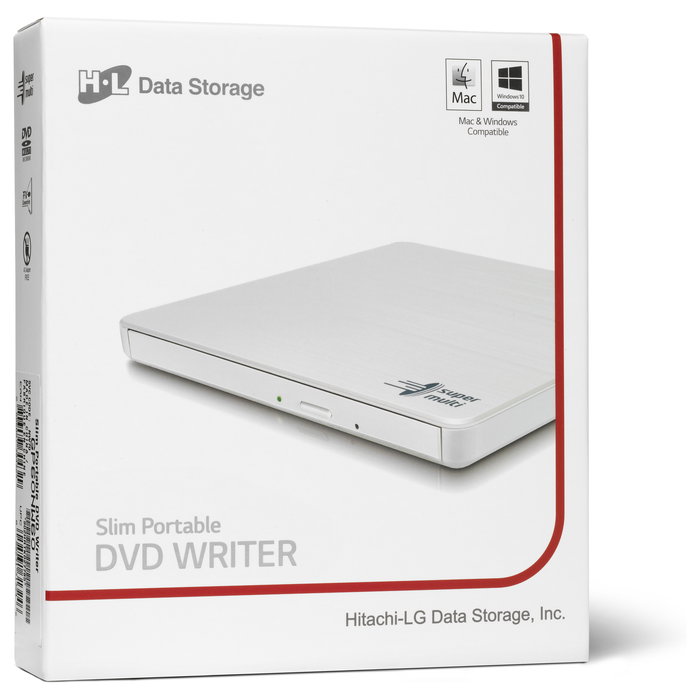 LG Grabadora Externo DVD-Writer Ultra Slim LG-H, Color Blanco LG Grabadora Externo DVD-Writer Ultra Slim LG-H, Color Blanco