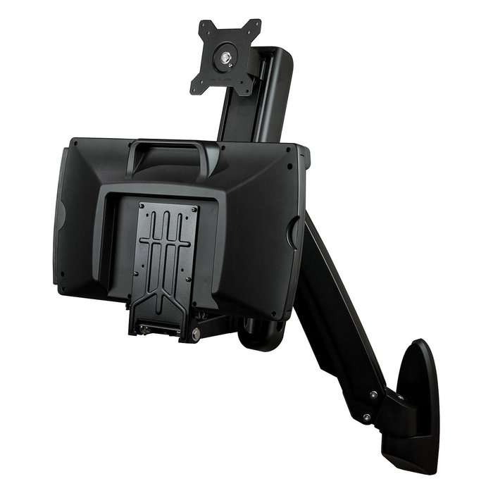 StarTech Wandmontage Sitz-/Steh Workstation - 1 Monitor bis zu 60,96cm (24 Zoll) - VESA - Höhenverstellbarer Ergonomischer Monitorarm