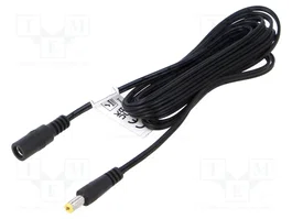 ESPE Cable de alimentación plano 2x0,52mm2 DC 5,5/2,1 de 3m