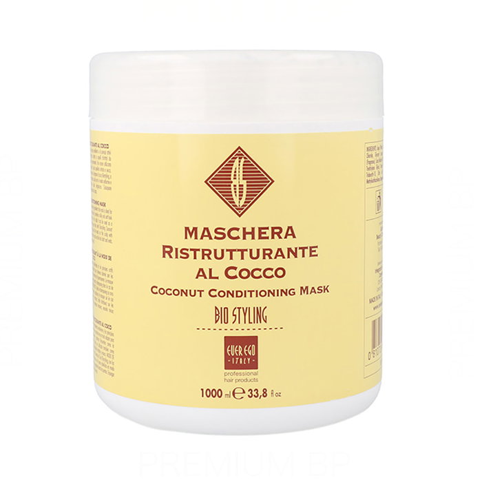 Everego Mascarilla Bio Styling Coconut, Acondicionadora y Reestructurante, 1000ml Everego Mascarilla Bio Styling Coconut, Acondicionadora y Reestructurante, 1000ml