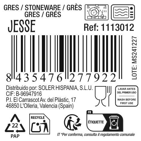 Inde Taza Jesse Surtido 3 Colores 330ml