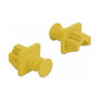 DeLOCK 86511 Protector contra polvo para puertos RJ-45, 10 unidades, color amarillo, plástico