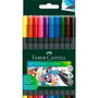 FABER-CASTELL Estuche de 10 Rotuladores Grip Finepen 0,4 mm Colores Surtidos