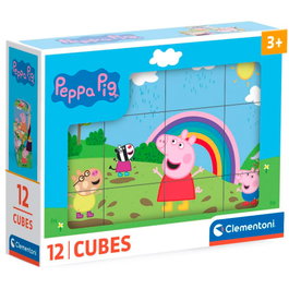CLEMENTONI Puzzle cubo Peppa Pig 12pzs