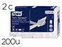 Tork H2 Toalla de Papel Secamanos Engarzada 2 Capas 21x32 cm Paquete 200 Unidades