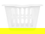 Kipit Cesto Rectangular Calado Blanco 58 x 42 cm (Set de 12)