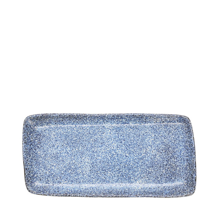 Summa Io Granilla Fuente Azul-Negro (Set de 6) 30x15 cm