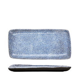 Summa Io Granilla Fuente Azul-Negro (Set de 6) 30x15 cm