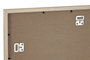 DKD Home Decor Marco Multifoto 13 Fotos para Bebé Mdf Cristal Natural Blanco 56.5x27.5x2 cm Pack 4 Unidades
