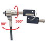 Conceptronic Candado de seguridad para portátil con ranura wedge 3.2x4.5mm y cable de 1.8m