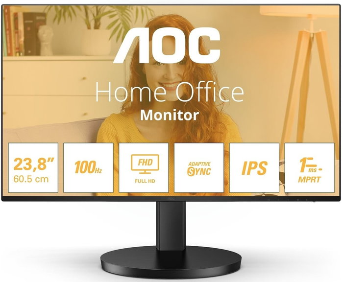 AOC 24B3HA2 Monitor Full HD IPS 23.8'' 100Hz Negro