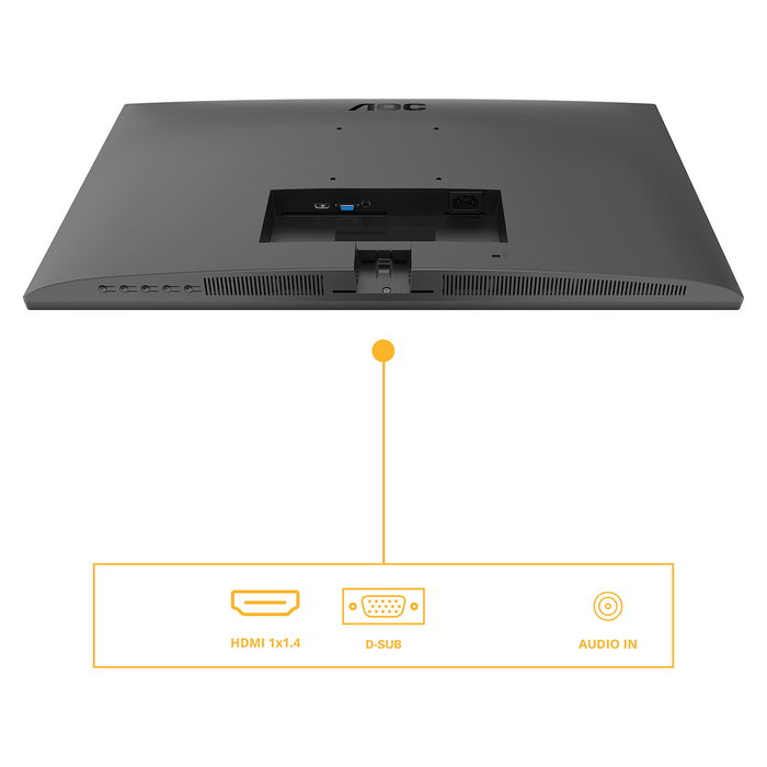 AOC Monitor 23.8" 24B3HA2 Full HD IPS HDMI 16:9 Negro Altavoces Integrados 120Hz Antirreflejante 4ms GTG