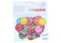 Innspiro Caras expresión de goma EVA adhesiva 37mm, 55 unidades