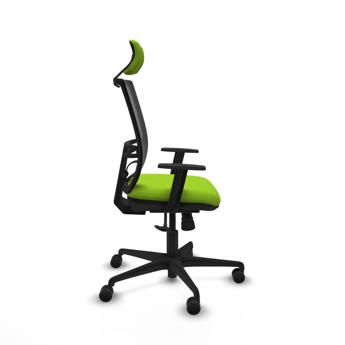 PIQUERAS Y CRESPO Silla de oficina Yunquera con mecanismo Sincro, color Pistacho y Negro PIQUERAS Y CRESPO Silla de oficina Yunquera con mecanismo Sincro, color Pistacho y Negro