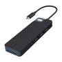 Targus HyperDrive Flex HD4102BKGL Hub USB-C 8 Puertos, HDMI 4K UHD, 2x USB-C PD 100W, 2x USB-A, Lector de Tarjetas SD/MicroSD, USB 3.2 Gen 1, Negro